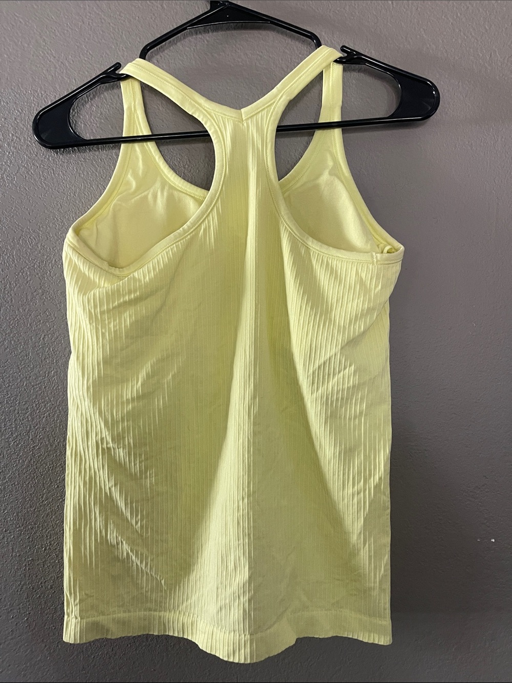 Ribbed Lemon Racerback Tank Top - Picture 2 of 3